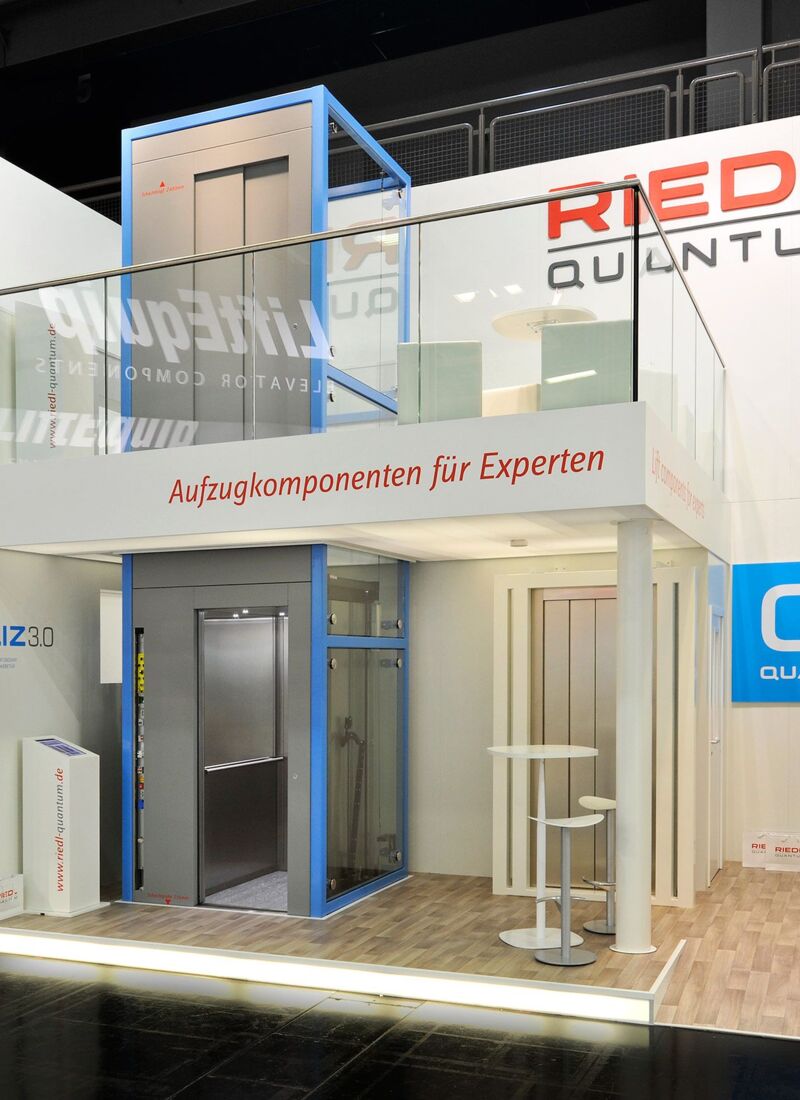 Messestand Riedl Aufzugbau GmbH & Co.KG