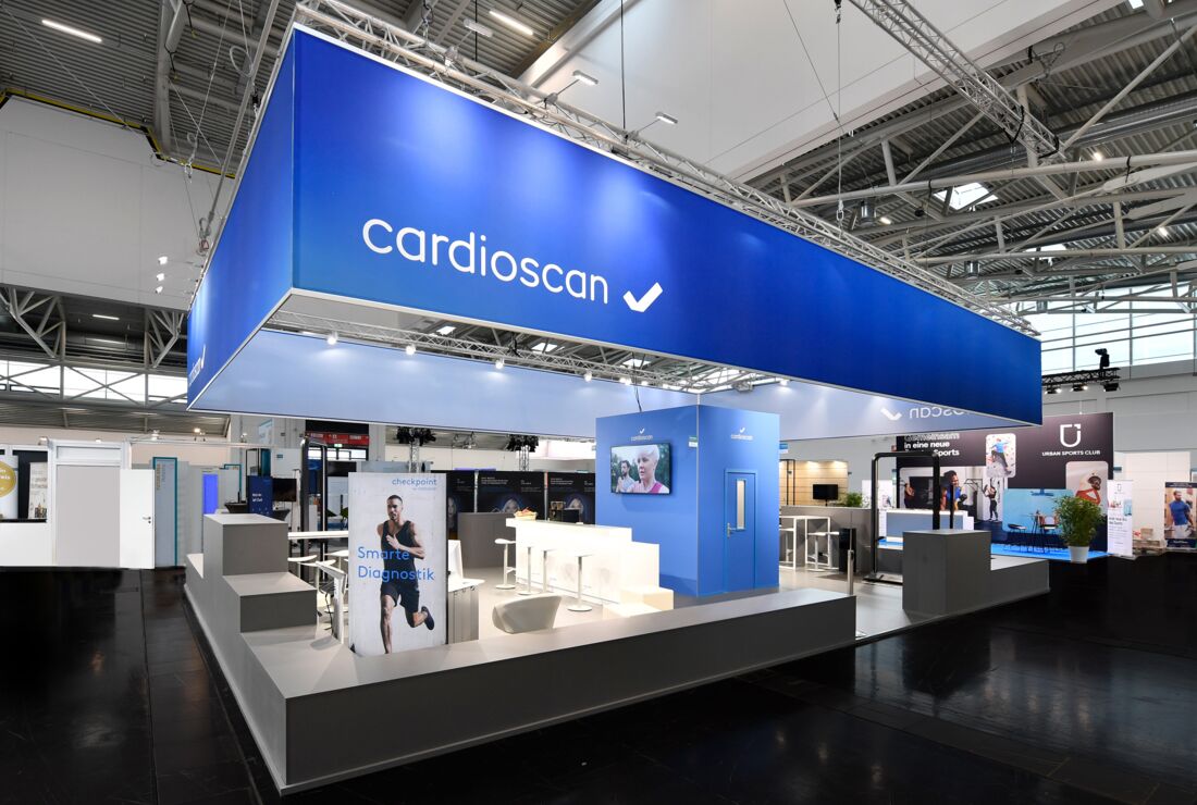 Messestand cardioscan GmbH